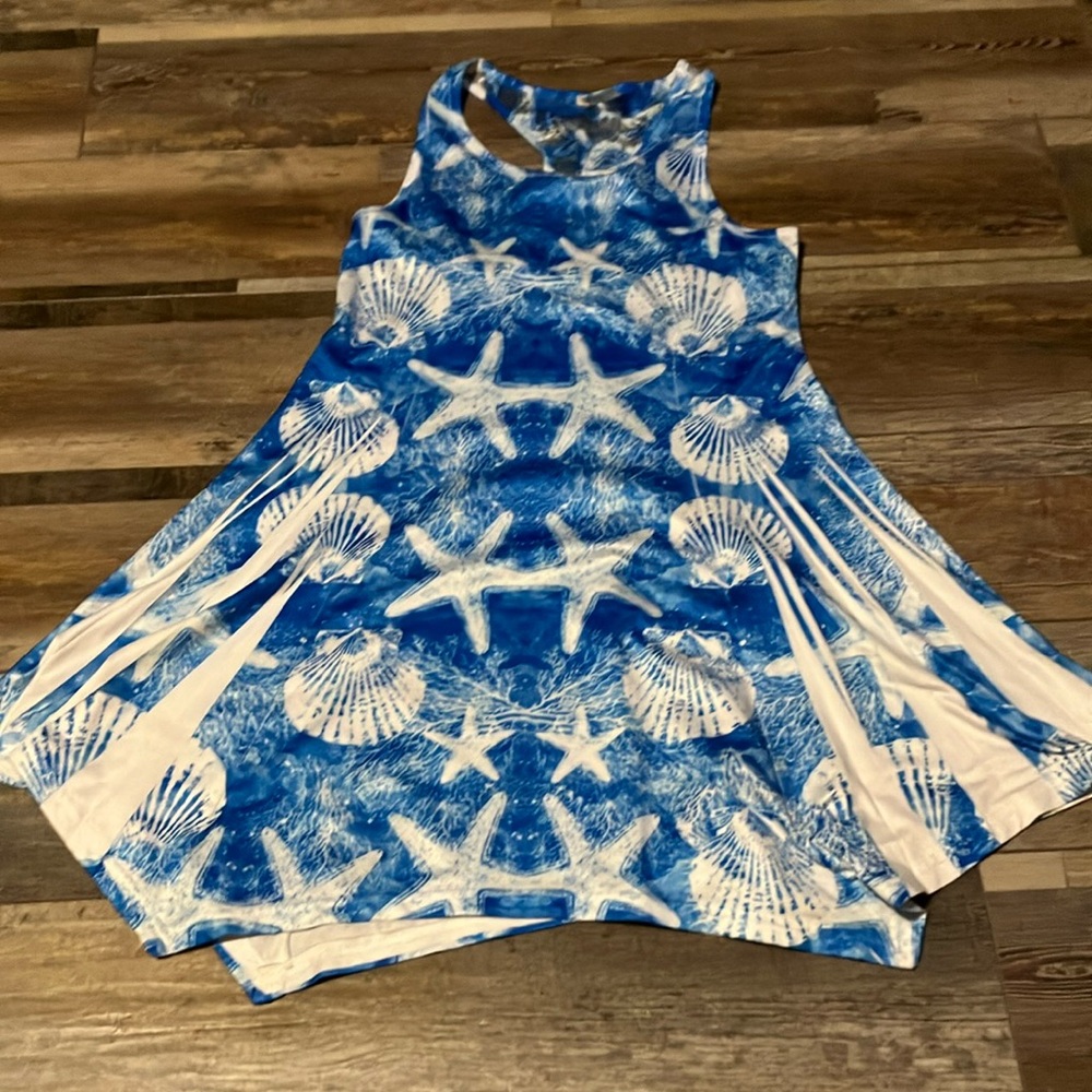 Blue and White Starfish Shell Dress